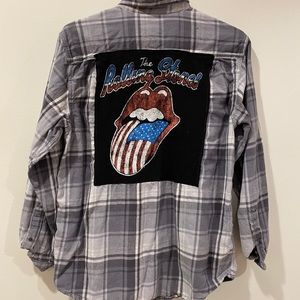 SoJara Rolling Stones Vintage Flannel